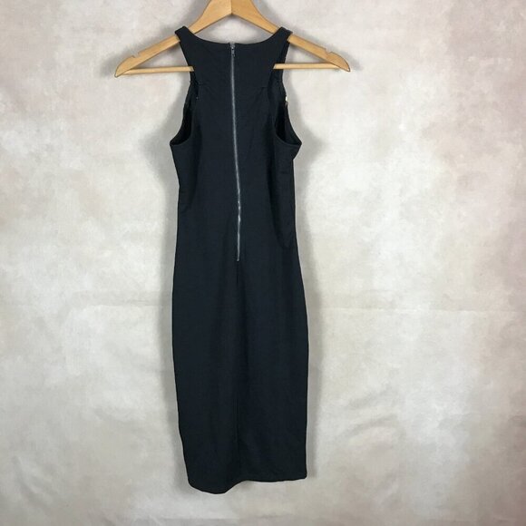 Material Girl Black Floral Striped Bodycon Dress NWT XS - Picture 10 of 10